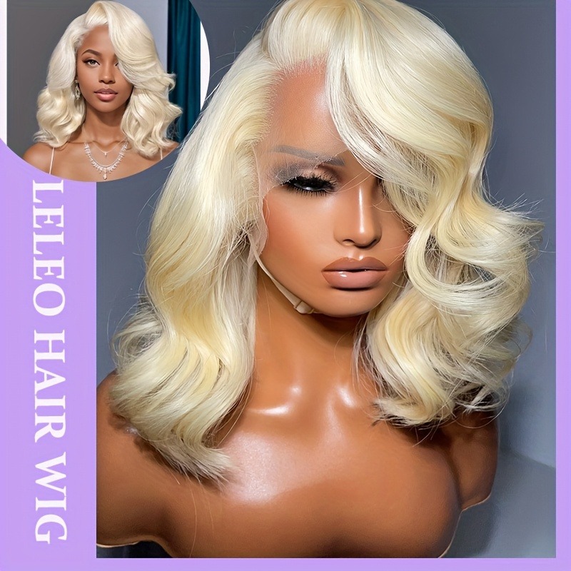 613 Blonde Body Wave Lace Front Wig - 613 باروكة شعر طبيعي بدانتيل أمامي