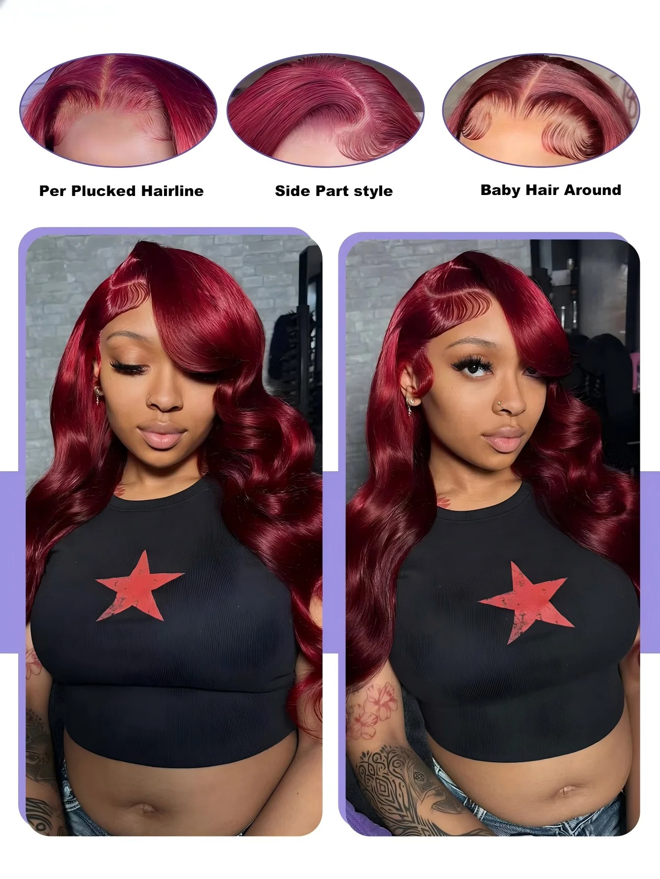باروكة شعر طبيعي شفافة عالية ا - مراجعة Hd Lace Frontal Wig Human Hair Pre Plucked وسعره