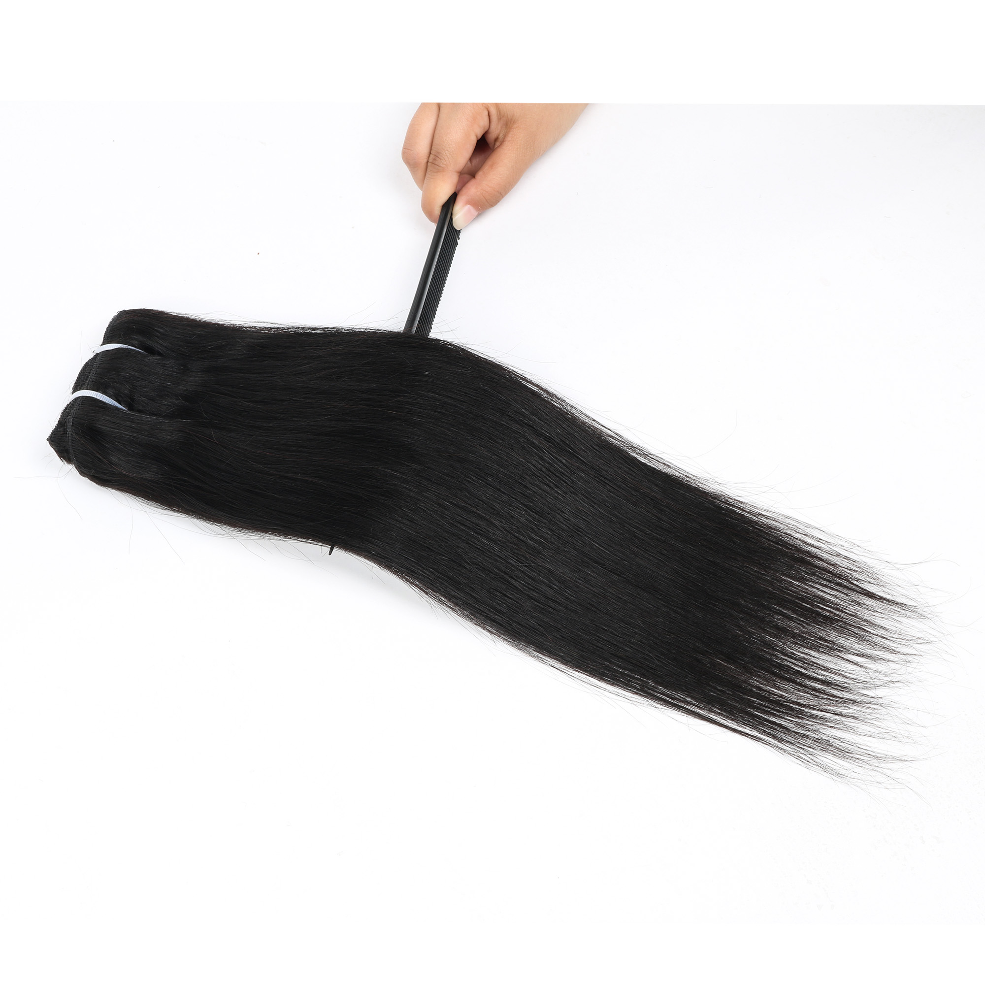 وصلات شعر طبيعية سوداء للنساء، - مراجعة Seamless Clip In Hair Extensions Human Hair وسعره