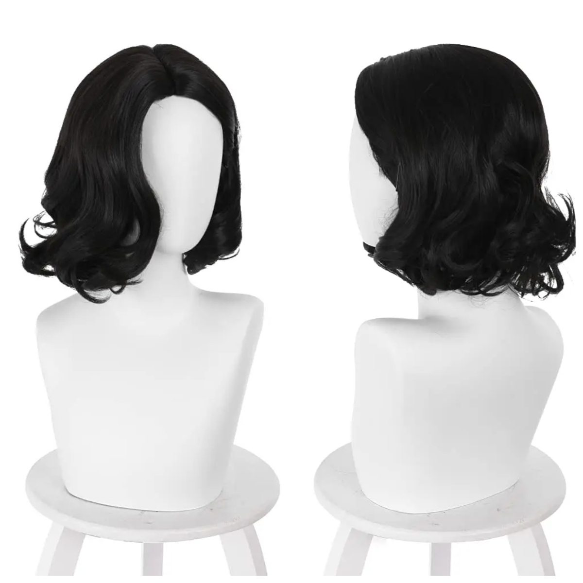 باروكة شعر قصيرة سوداء مموجة ب - مراجعة Synthetic Braided Wigs For Black Women وسعره